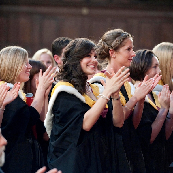 Group of students at a graduation ceremony